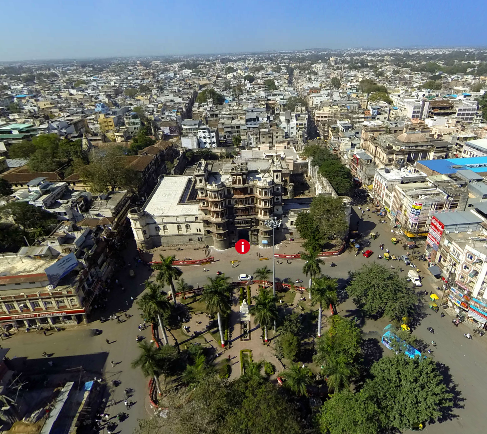 An Aerial View of a Township