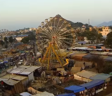Pushkar from Sky – Spectacular Drone View of Cattle Fair