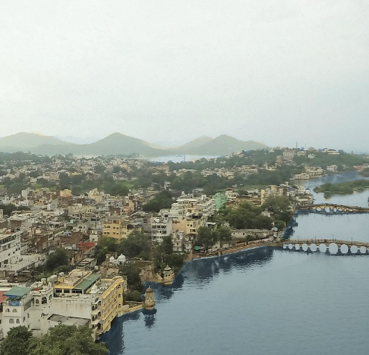 Bird’s Eye View of Lake Pichola Udaipur by PixelDo.Com