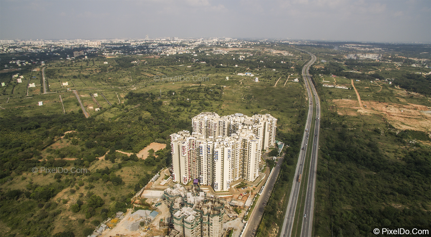 Nicest Aerial Video of NICE Road Bangalore