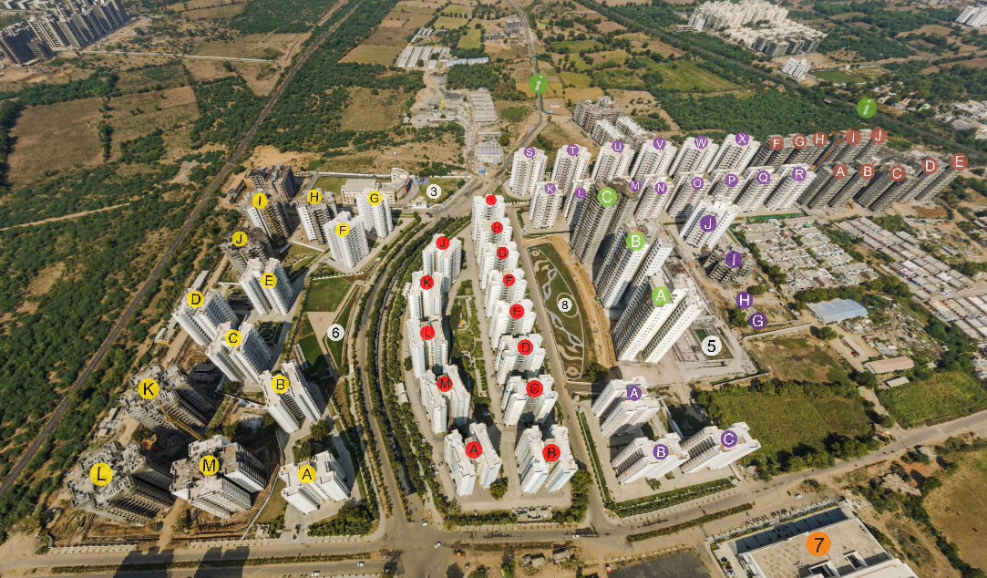 Aerial Panorama and Mapping for Godrej Garden City Ahmedabad