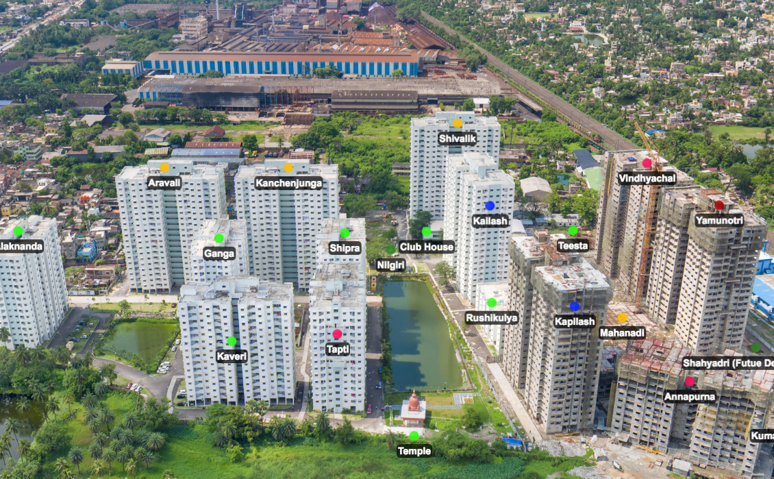 Aerial Panorama Godrej Prakriti – Kolkata