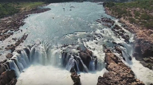 Aerial View of Dhuandhar Waterfall Jabalpur – Madhya Pradesh
