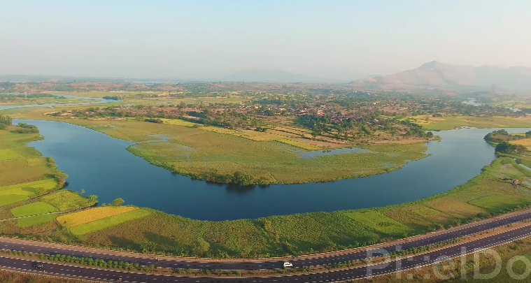 Darna River at Nasik Mumbai Highway Drone Video
