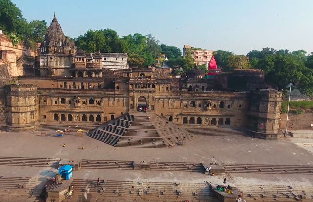 Ahilya Fort Maheshwar Madhya Pradesh Drone Video